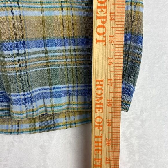 Tommy Bahama Bermuda Shorts Mens Size 38 Blue Yellow Plaid Multicolor Pockets - Picture 5 of 11